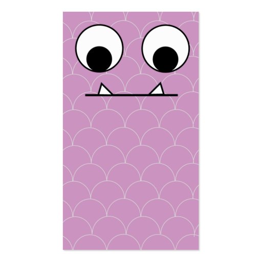 Purple Monster - Business Business Card (back side)