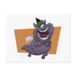 Purple Monster Postcard