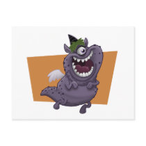 Purple Monster Postcard