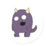 Purple Monster Sticker Purple Monster Sticker