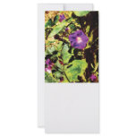 Purple Morning Glory Rack Card Design
