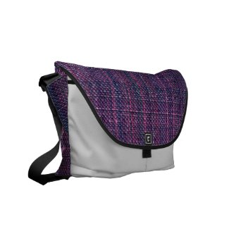Purple Mosaic messenger bag