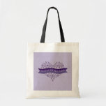 Purple Mother of the Bride Canvas Bags