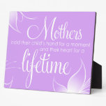 Purple Mothers Quote Plaque plaques