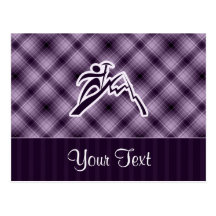 Purple Mountain Climbing Post Card