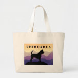 Purple Mountains Chihuahua Canvas Bags