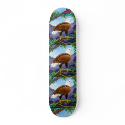 Purple Mountains Majesty Skateboard by twopurringcats