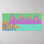 Purple Mountains Print