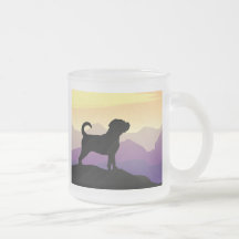 Purple Mountains Puggle Dog Mug