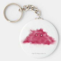 Purple Moustache Critter Key Chains