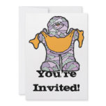 purple mummy with banner personalized announcements