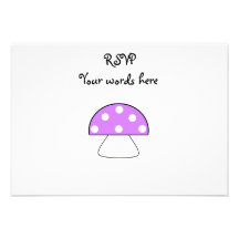 Purple mushroom custom invite