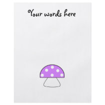 Purple mushroom flyers