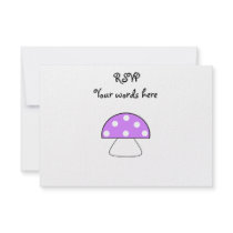 Purple mushroom custom invite