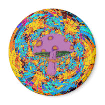 Purple Mushroom magnets by hadleymonster Purple Mushroom magnets