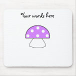 Purple mushroom mouse pads