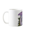 Purple mushroom mug