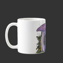 Purple mushroom mug mugs