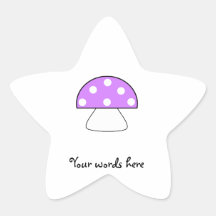 Purple mushroom sticker