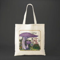 Purple mushrooms bag