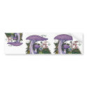 Purple mushrooms stickers bumper stickers