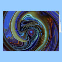 Purple N Gold Dream Catcher Abstract Card cards