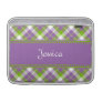Purple n Green Plaid MacBook Air Sleeve 2
