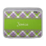 Purple n Green Plaid MacBook Air Sleeve 3