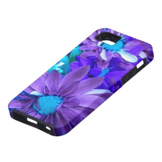 Purple N Turquoise Bouquet iPhone 5 Case