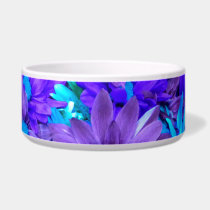 Purple N Turquoise Daisies (Pet ) Bowl pet bowls