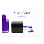 Purple Nail Technician Business Card