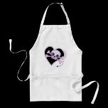 Purple Neon Skull aprons