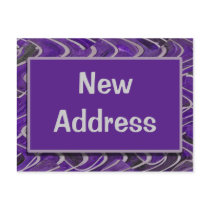 purple New Address postcards
