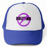 Purple NO BULLYING T-shirts and Buttons Mesh Hats