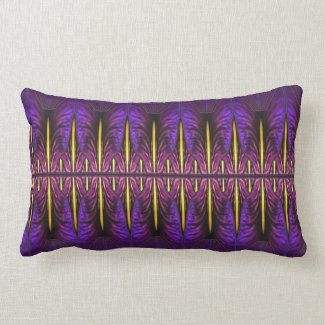 Purple Nouveau Window Throw Pillow