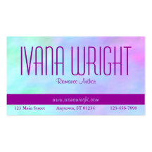 Purple on Blues Author Business Card