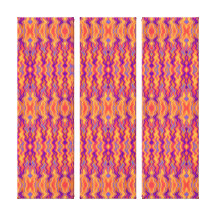 Purple Orange Flames Abstract Canvas Print