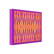 Purple Orange Flames Canvas Print