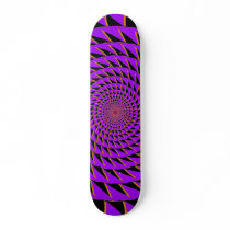 Purple Orange Gradient Spiral: Skateboard by spiritswitchboard Purple Orange Gradient Spiral: Skateboard