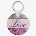 Purple Orchid explosion with love keychains by perfectpostage Purple Orchid explosion with love keychains