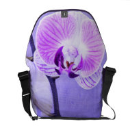 Purple Orchid Floral rickshawmessengerbag