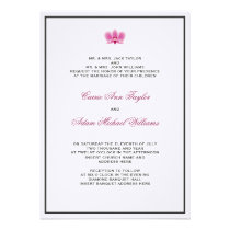 Purple Orchid Invitation invitations