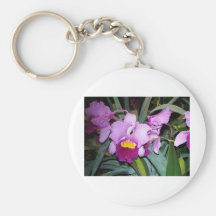 Purple Orchid Keychains