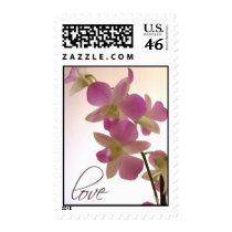 Purple Orchid Love Postage Stamp