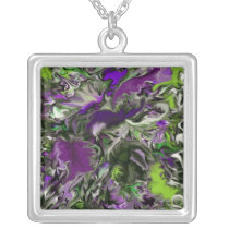 Purple Orchid Necklace by Tawny's Uniques