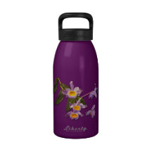 Purple Orchid Oil on Canvas Liberty Bottle 16oz Reusable Water Bottle