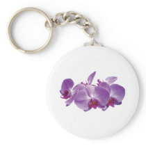 Purple Orchid Trio Key Chain