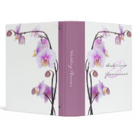 Purple Orchid Wedding Planner binder