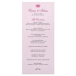 Purple Orchid Wedding Program Rack Cards