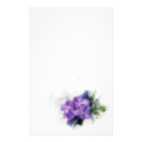 Purple Orchids 1 Stationery
